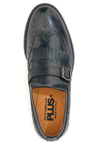 Čevlji Stringati No Lace Pittarello Plus 025 Črni