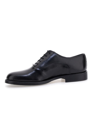 Elegantni črni čevlji s sijajnim zaključkom Made in Italy Pittarello 7700