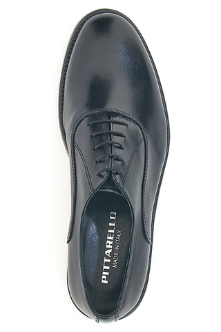 Elegantni črni čevlji s sijajnim zaključkom Made in Italy Pittarello 7700