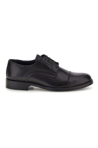 Scarpe stringate testa di moro in vera pelle Made in Italy Pittarello 7705