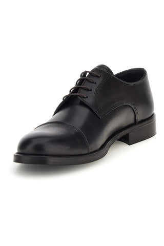 Scarpe stringate testa di moro in vera pelle Made in Italy Pittarello 7705