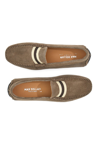 Max Dillan 05 taupe semiš mokasin