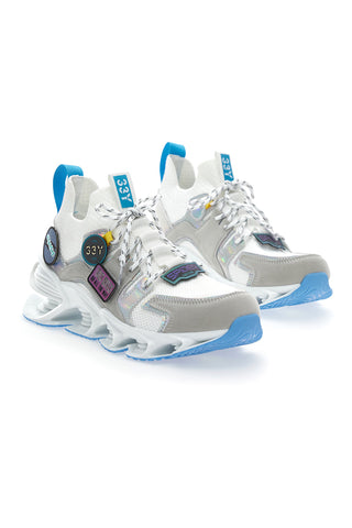 Superge White Patch Shox Royal Blue RBLE 216419