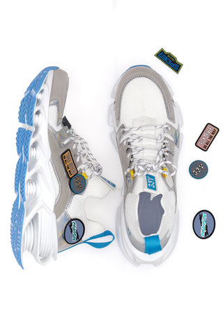 Superge White Patch Shox Royal Blue RBLE 216419