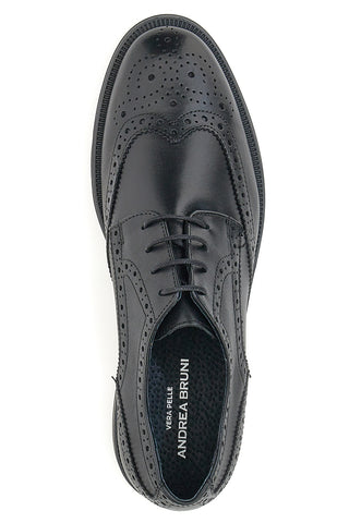 Elegantni čevlji z vezalkami Andrea Bruni 11706 Črni