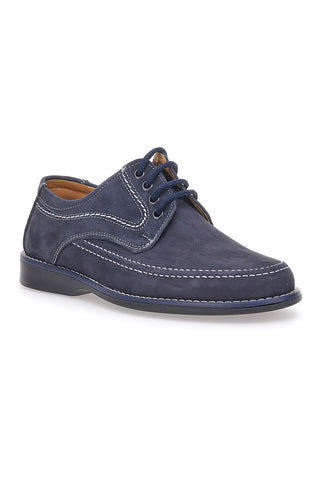 Marmaduke 150 usnjeni čevlji z vezalkami Blue
