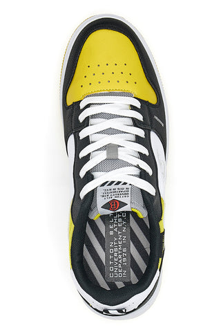 Cotton Belt Funky Bicolour Yellow Sneakers