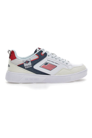 Cotton Belt Jazz White Sneakers