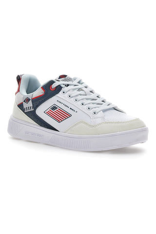 Cotton Belt Jazz White Sneakers