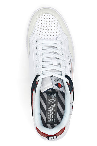 Cotton Belt Jazz White Sneakers