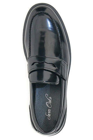 Elegantni črni mokasini Sevenoaks 180143
