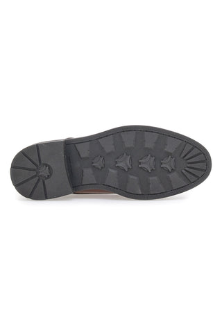 Čevlji z vezalkami Claremorris 222 rjavi iz pravega usnja