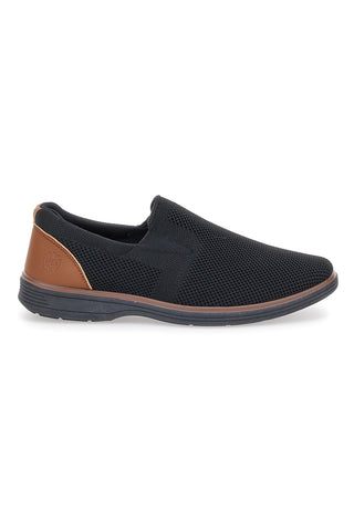 Črni mokasini Casual Johes Land 411200