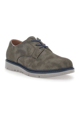 Sive čevlje z vezalkami in suede efektom Johes Land 150093
