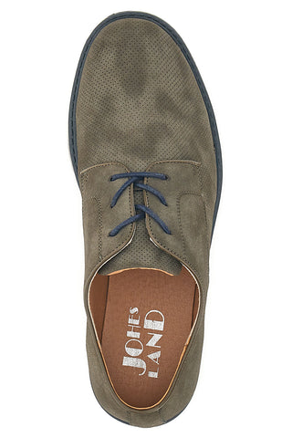 Sive čevlje z vezalkami in suede efektom Johes Land 150093