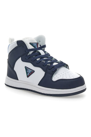 Sneakers Mid-Cut beli in modri Leone 37