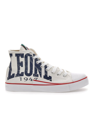 Bele platnene superge Leone 40