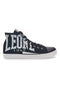 Črno-bele platnene superge Mid-Cut Leone 40