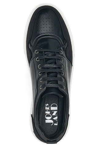 Črni moški čevlji z vezalkami Johes Land 225671
