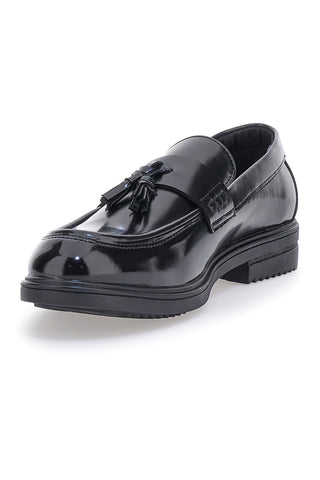 Elegantni črni mokasini z resicami GMV AL0194