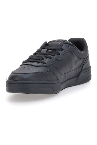 Črni športni copati z usnjenim zgornjim delom TOMMY JEANS CUPSOLE