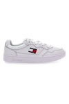 Bele superge z usnjenim zgornjim delom TOMMY JEANS CUPSOLE