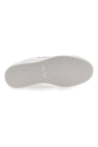 Bele superge z usnjenim zgornjim delom TOMMY JEANS TJM LEATHER LOW CUPSOLE