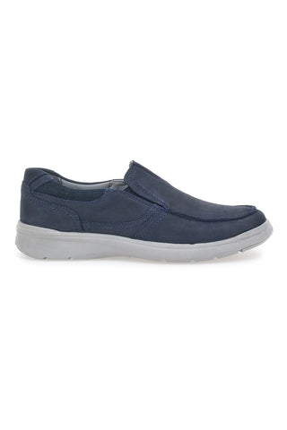 Mokasini Navy z usnjenim zgornjim delom JOHES LAND K106