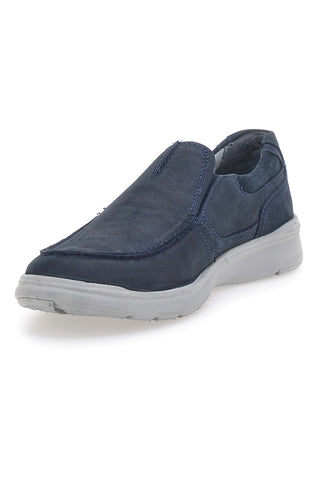 Mokasini Navy z usnjenim zgornjim delom JOHES LAND K106