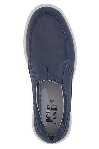 Mokasini Navy z usnjenim zgornjim delom JOHES LAND K106