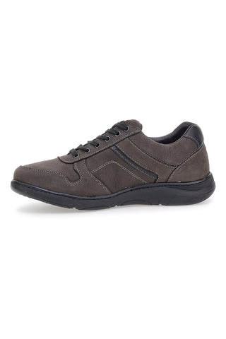 Sivi casual čevlji iz pravega usnja z zadrgo na strani Pittarello Eco 25299008
