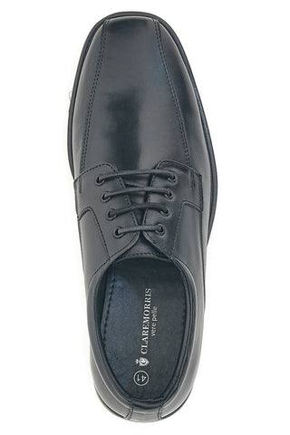 Elegantni črni usnjeni čevlji z vezalkami Claremorris 01CROSS