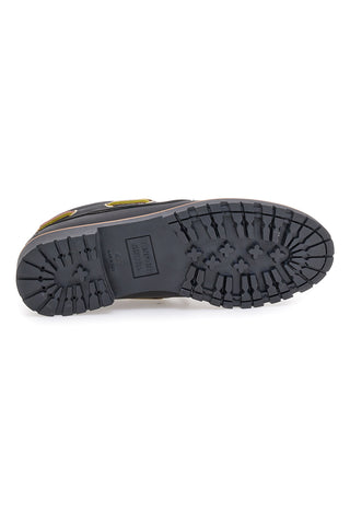 Črni usnjeni mokasini PTR 5140