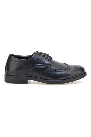 Elegantni črni čevlji Longford 9008 z vezalkami