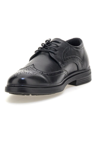 Elegantni črni čevlji Longford 9008 z vezalkami