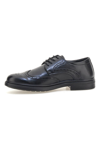 Elegantni črni čevlji Longford 9008 z vezalkami