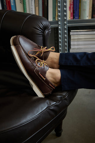 Mocassini marroni in vera pelle Pittarello Ptr 10