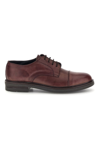 Scarpe stringate marroni in vera pelle Pittarello focus 222