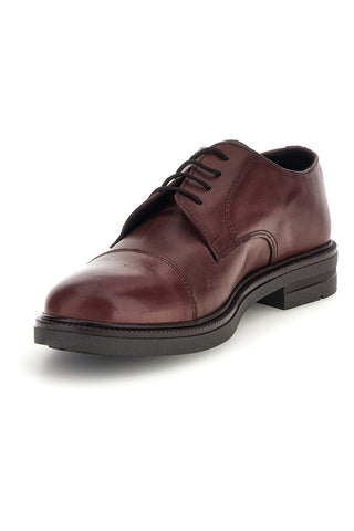 Scarpe stringate marroni in vera pelle Pittarello focus 222
