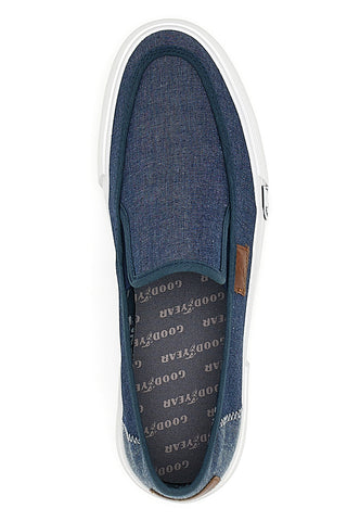Modre superge Slip-On iz platna Goodyear 41037