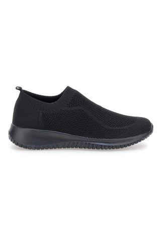 Črni slip-on superge iz mrežastega materiala W Max 400