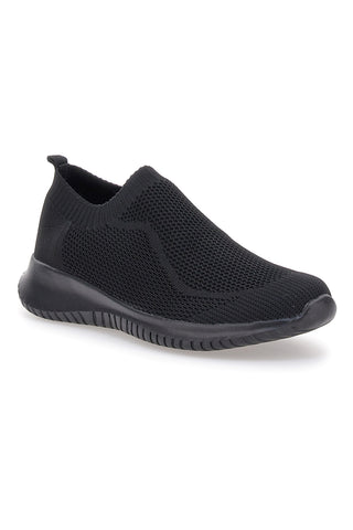 Črni slip-on superge iz mrežastega materiala W Max 400