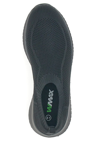 Črni slip-on superge iz mrežastega materiala W Max 400