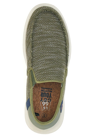 Mokasini Khaki z mrežastim zgornjim delom ROUTE 66 RO51802