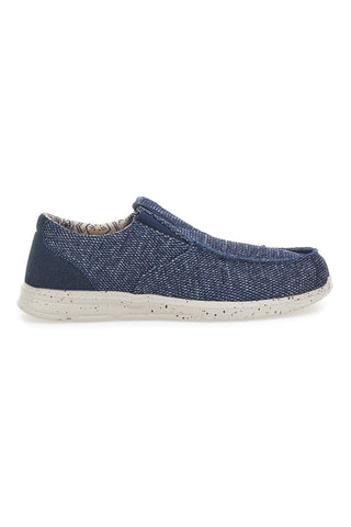 Modri platneni mokasini SEVENOKS PK6909E