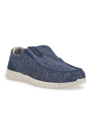 Modri platneni mokasini SEVENOKS PK6909E