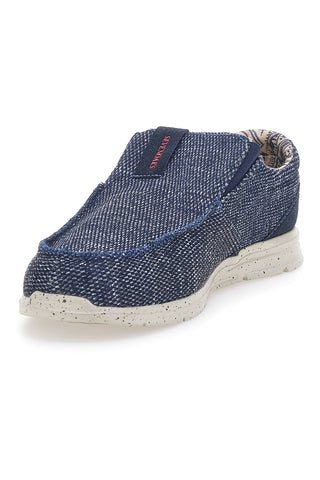 Modri platneni mokasini SEVENOKS PK6909E