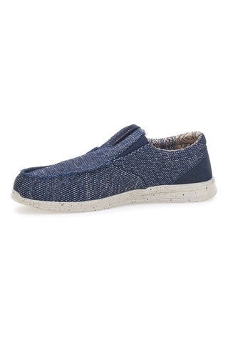 Modri platneni mokasini SEVENOKS PK6909E