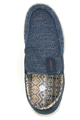 Modri platneni mokasini SEVENOKS PK6909E