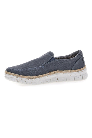 Mokasini Jeans z okrasno rafijo MAX DILLAN DAVID TWILL